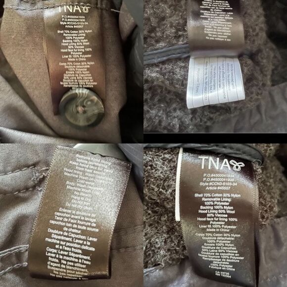 (SOLD) ARITZIA Tna Griffith Winter Parka Jacket Puffer Coat Hood Blue S - Picture 15 of 15